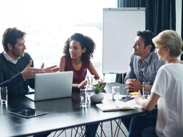 business people around a conference table
