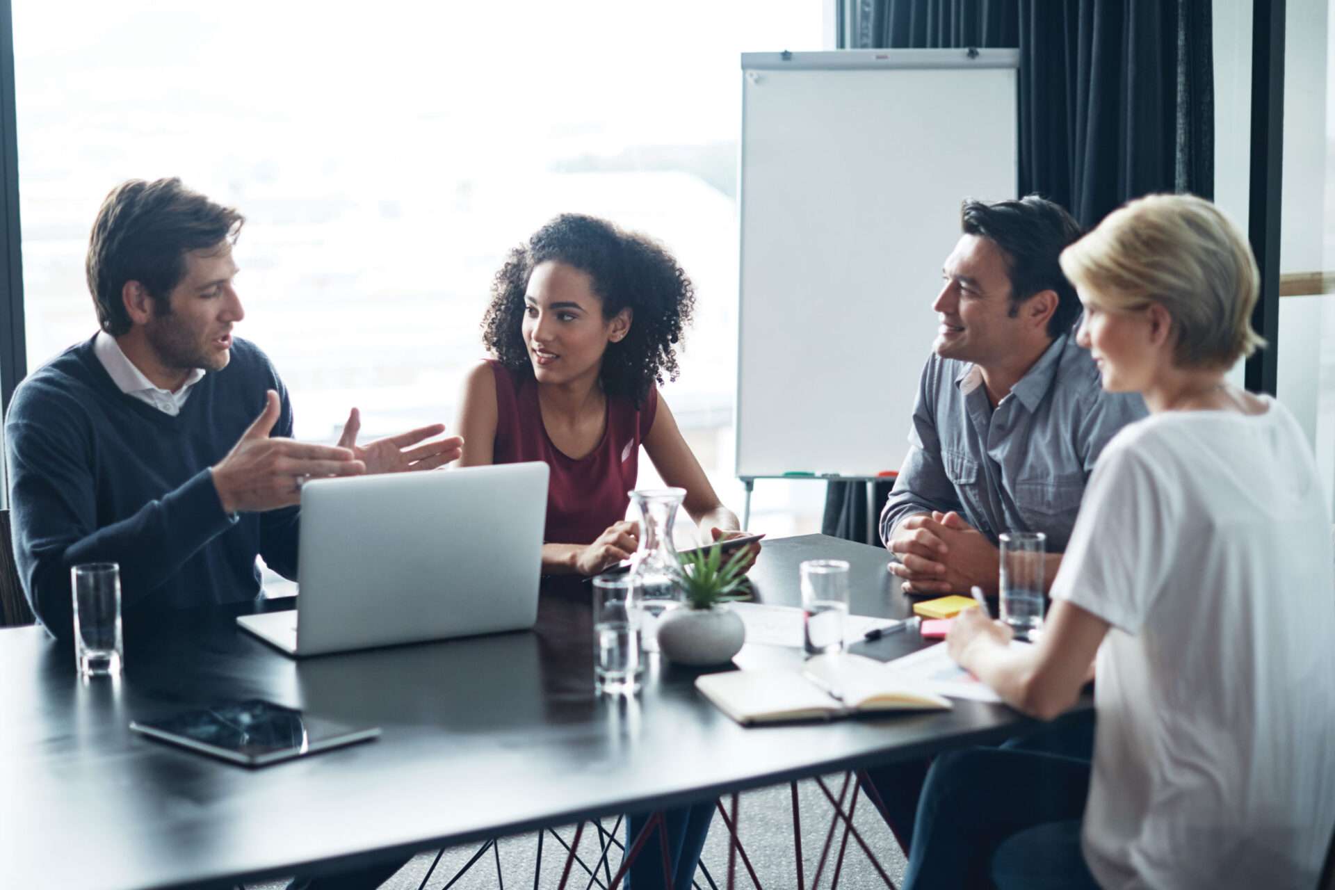 business people around a conference table